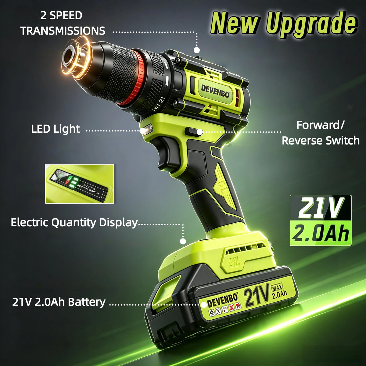 21V Brushless Cordless Drill Set T91212