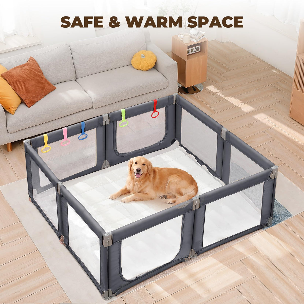 Grey Baby Playpen M393706