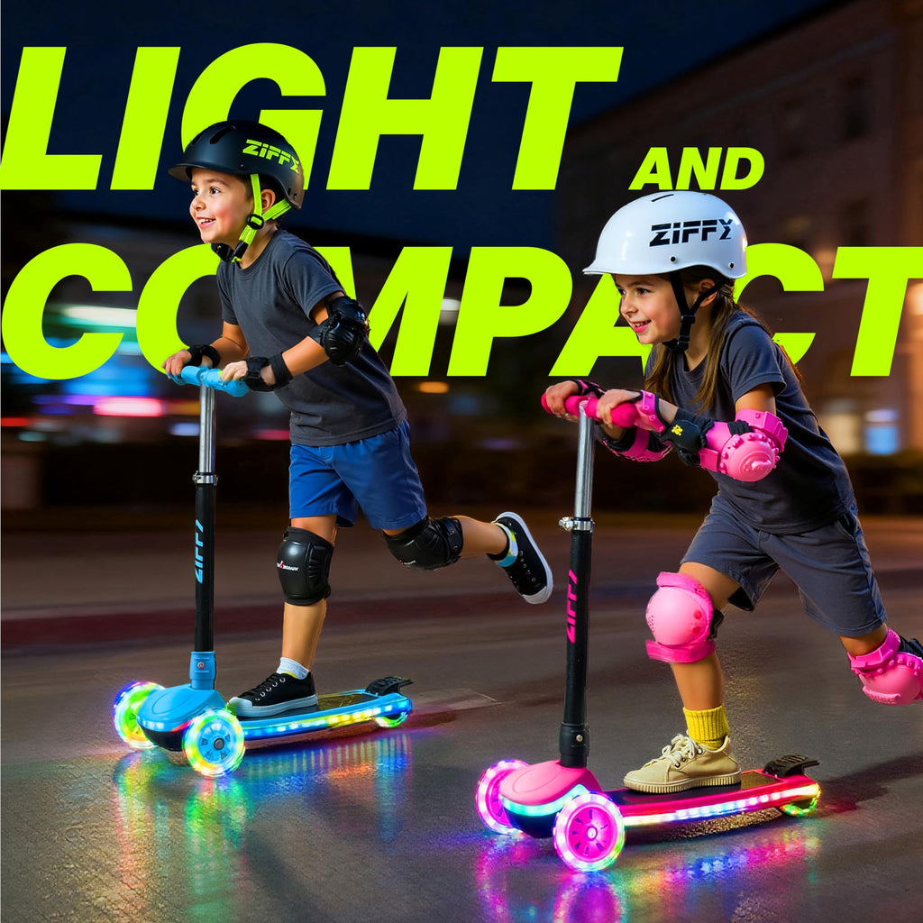 Light-Up 3 Wheel Kids Scooter with LED Lights Q88229