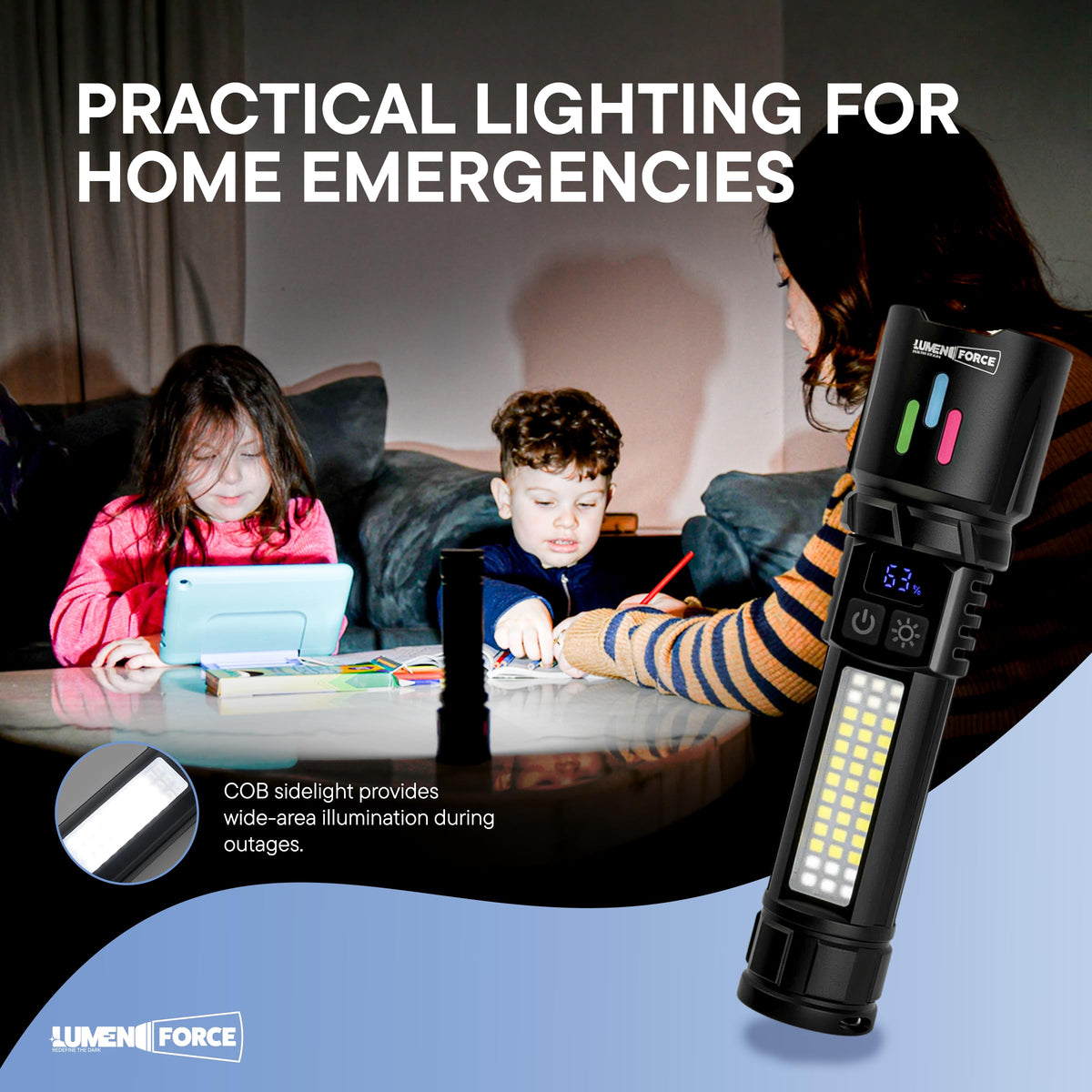 Magnetic Rechargeable Flashlight 1000 Lumen USB-C I10495