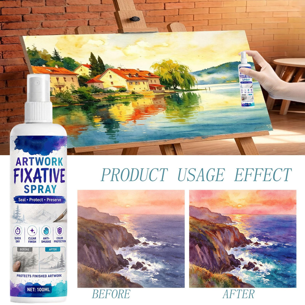 Quick-Dry Smudge-Proof Clear Matte Fixative Spray (7PCS) Y76683