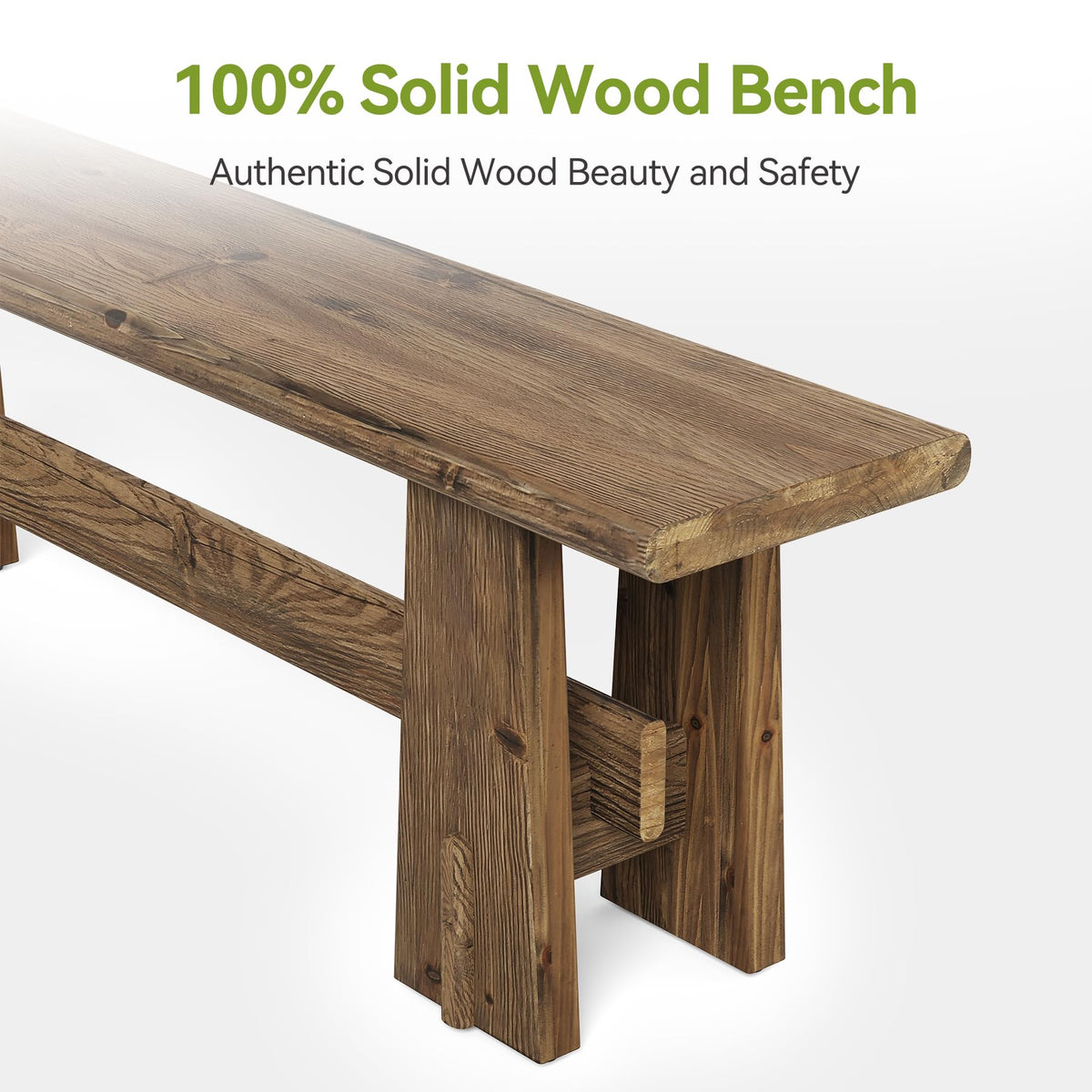 59" Solid Wood Bench Z689