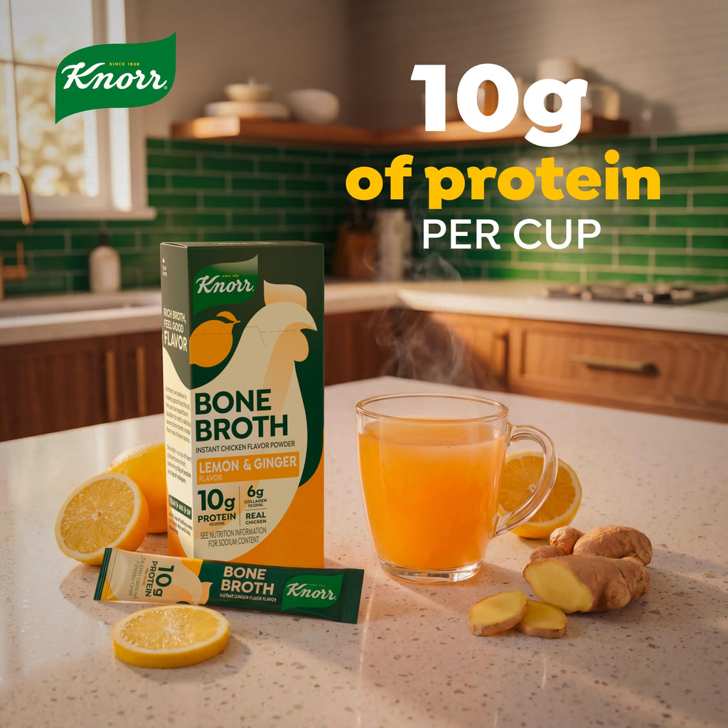 Lemon Ginger Chicken Bone Broth 6 Count I717
