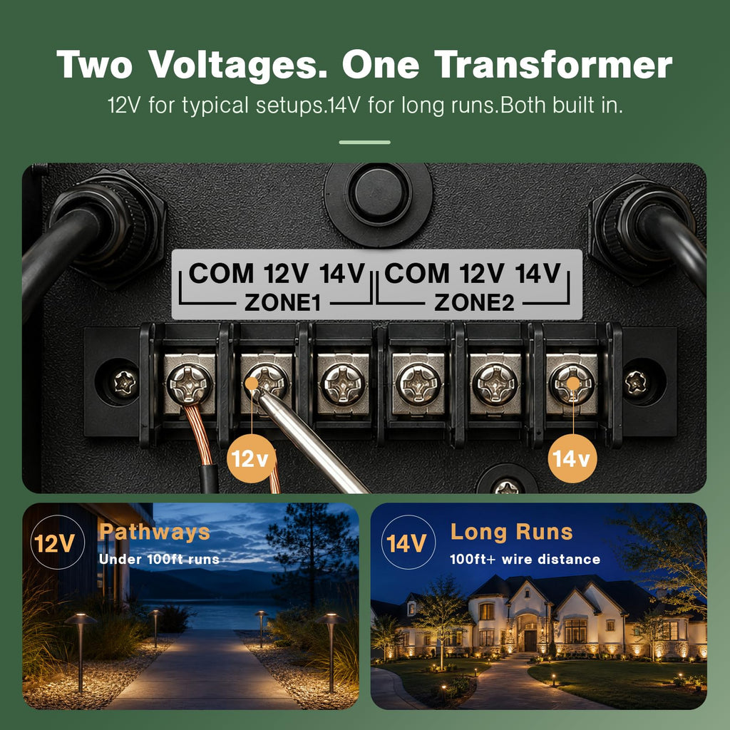 200W Low Voltage Transformer 2 Zone L4974