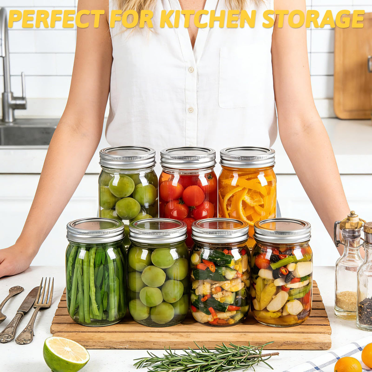 12 oz Regular Mouth Mason Jars 20 Pack P988593