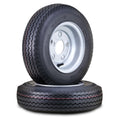 Trailer Tire Wheel 4.80-8 6-Ply 5 Lugs 4.5 Silver Rim Pk2 A30163