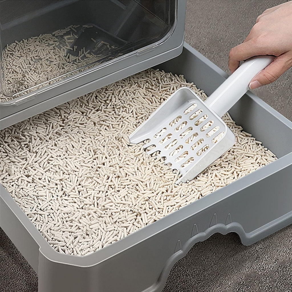 Foldable Enclosed Cat Litter Box with Lid K53387