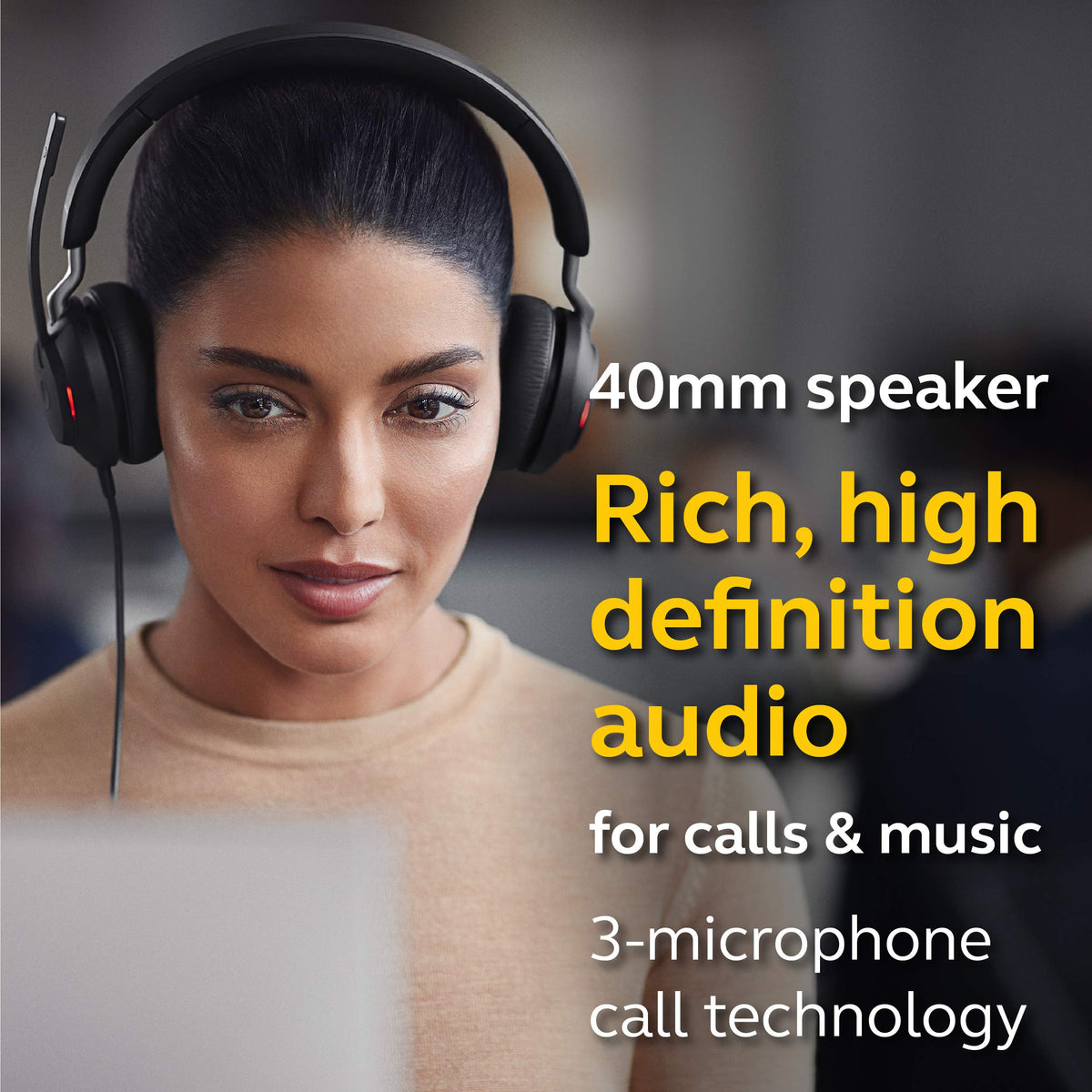 Wired USB-A Stereo Black Headset A79849