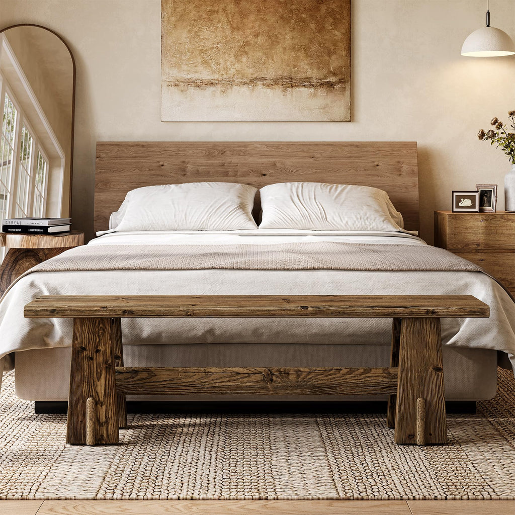 59" Solid Wood Bench Z689