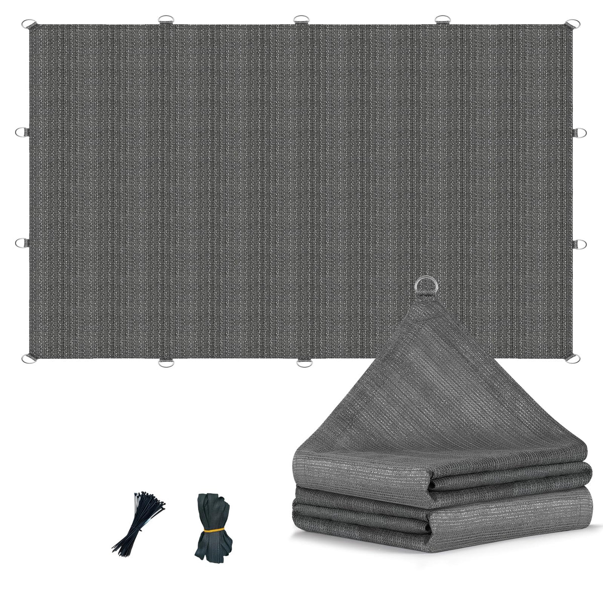 8x20 FT Sun Shade Cloth with D-Rings S67950