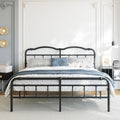 Queen Size 18 Inches Metal Bed Frame with Headboard V517085