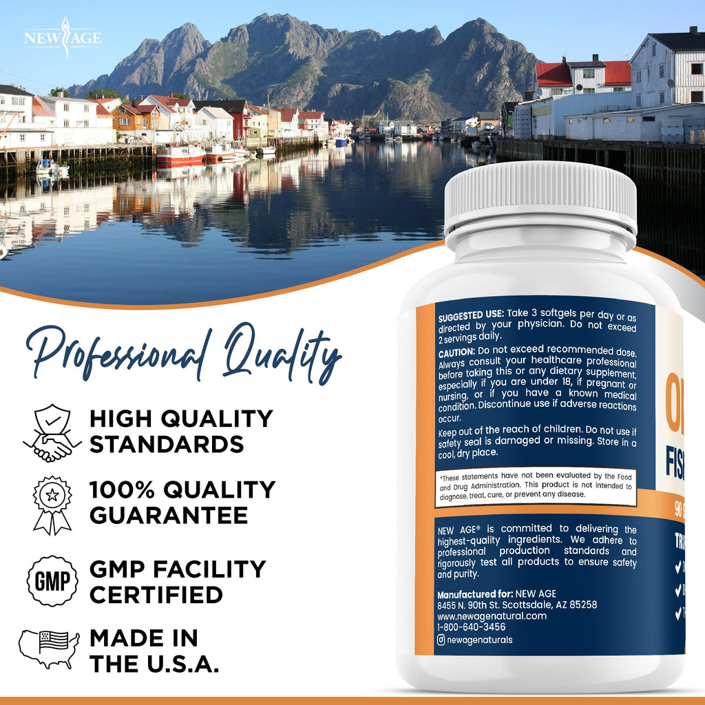 Triple Strength Omega 3 Fish Oil 3750 mg EPA & DHA 180 Count M234