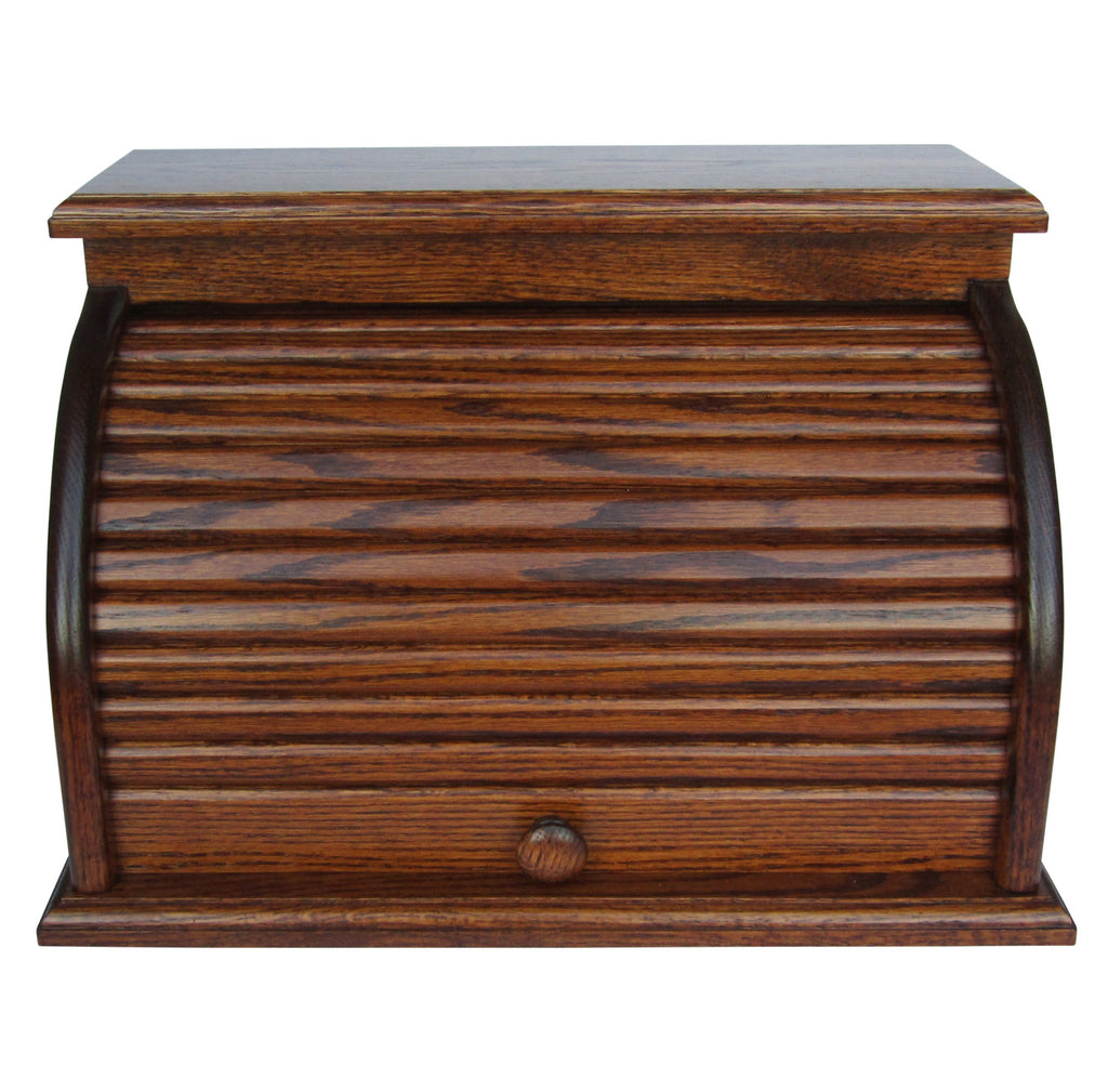 Oak Roll Top Bread Box M25244
