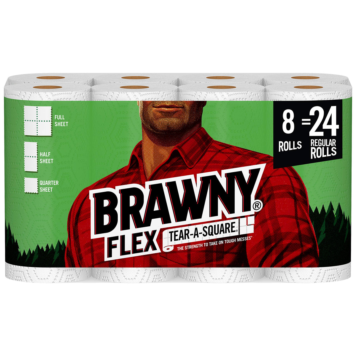 Paper Towels, 8 Triple Rolls, 3 Sheet Size Options L684515