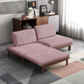 78.7" Pink Velvet Sofa Bed T974329