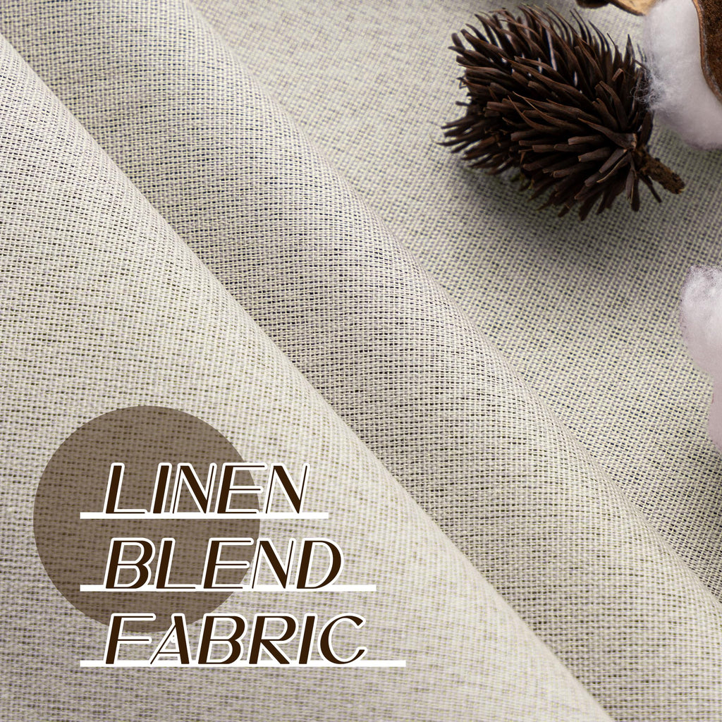 Blackout Linen Curtains 92 Inch 2 Panels H5051