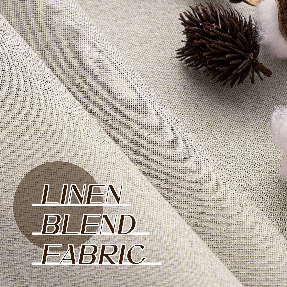 Blackout Linen Curtains 92 Inch 2 Panels H5051
