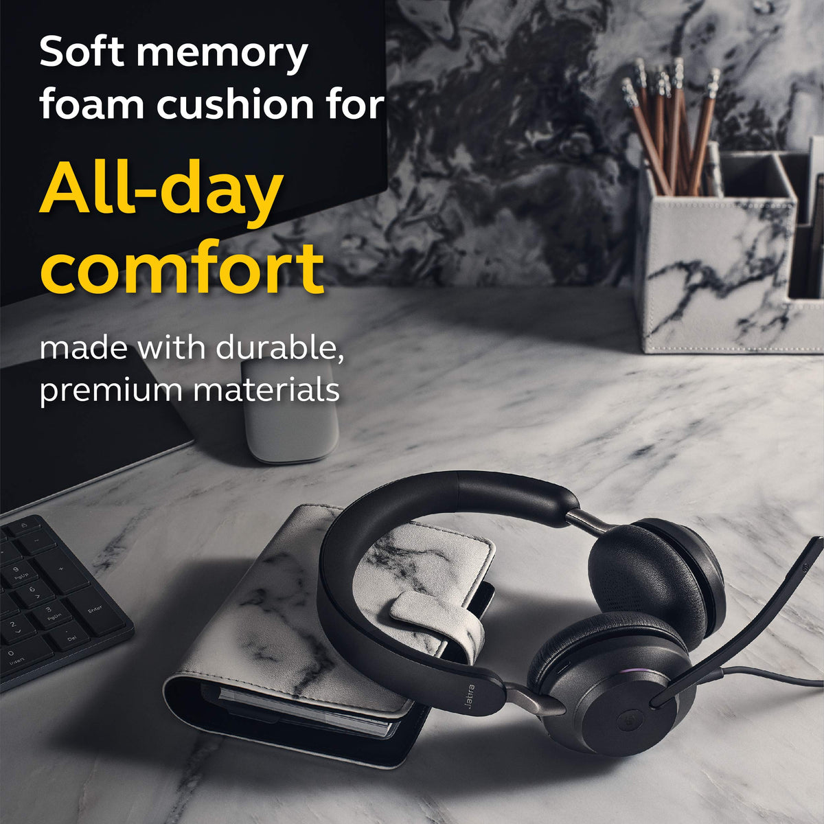 Wired USB-A Stereo Black Headset A79849