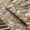 7 FT Matte Black Aluminum Handrail Set K478